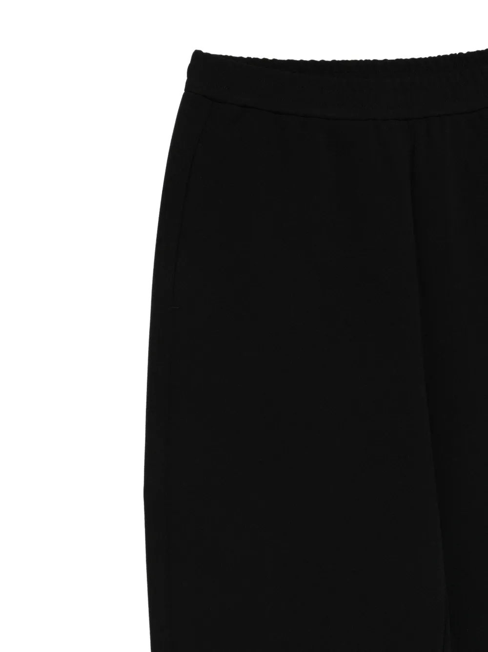 Emporio Armani Broek met toelopende pijpen Zwart