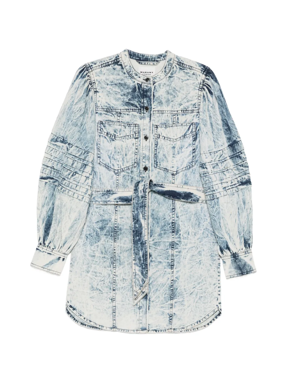 MARANT ÉTOILE Moe belt detail dress - Blu