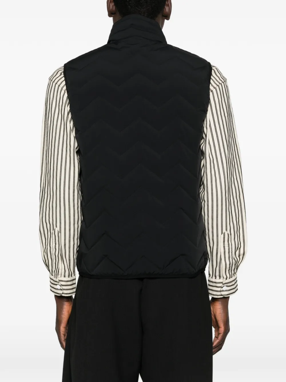 Emporio Armani Bodywarmer met rits Zwart