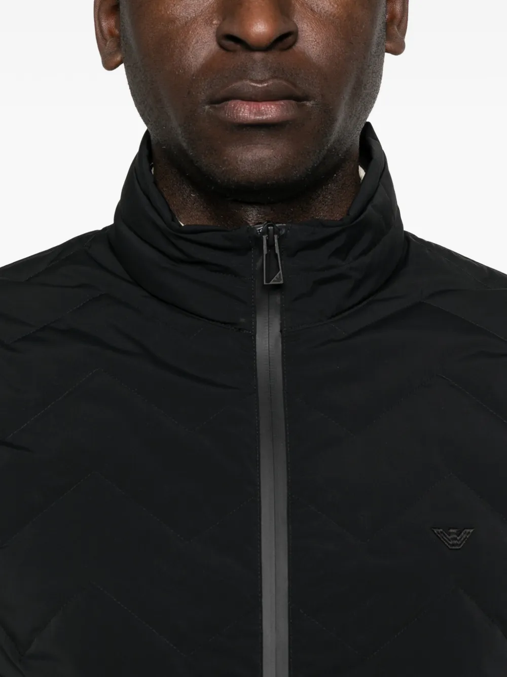 Emporio Armani Bodywarmer met rits Zwart