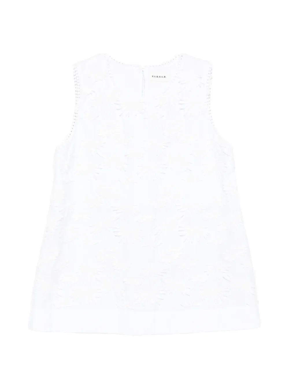 P.A.R.O.S.H. floral blouse - Bianco