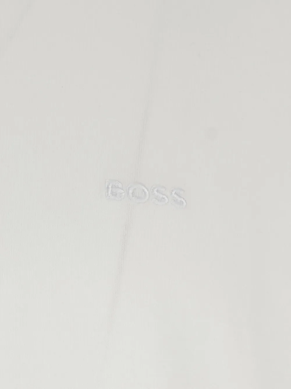 BOSS T-shirt met geborduurd logo Wit