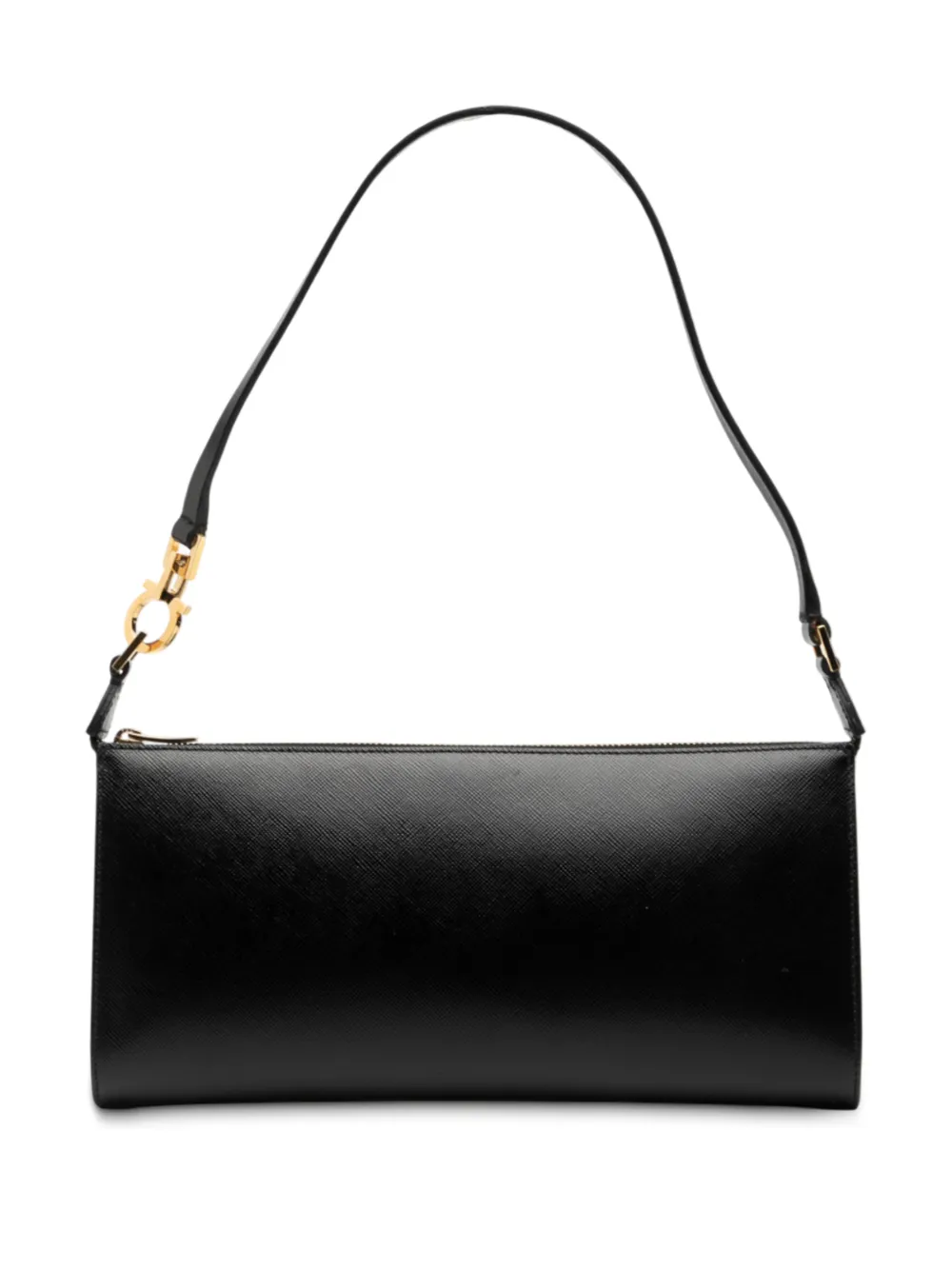 Ferragamo Pre-Owned 2010-2025 Leather Gancini shoulder bag - Nero