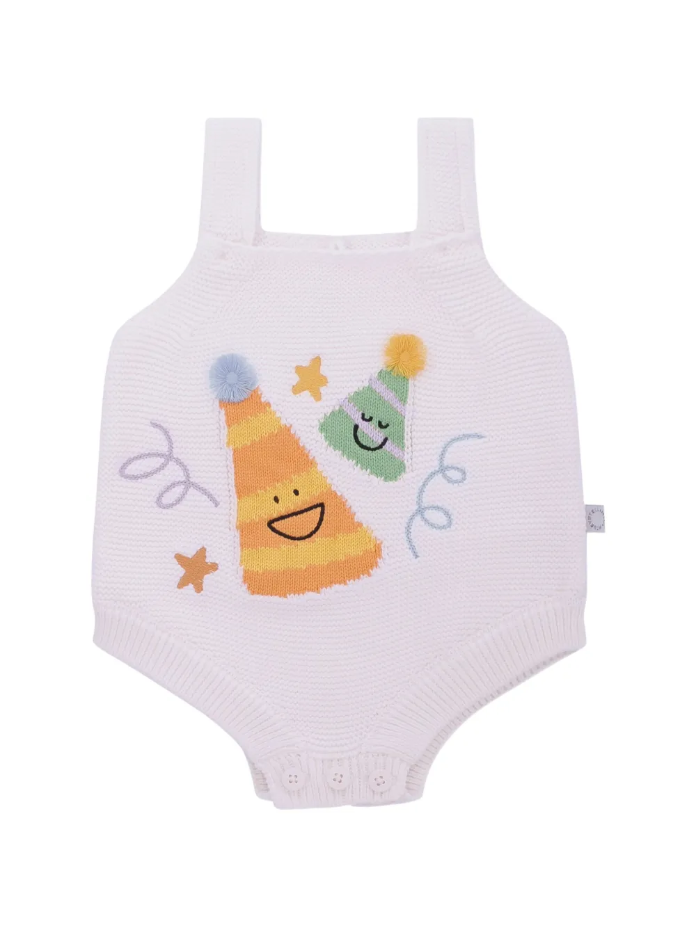 Stella McCartney Kids embroidered bodysuit - Bianco