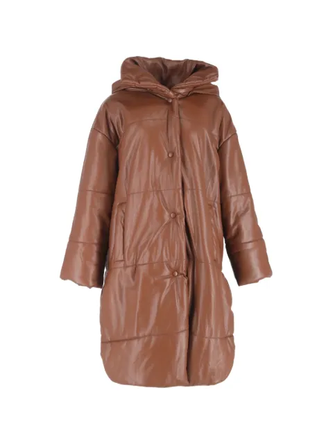 Nanushka long puffer coat