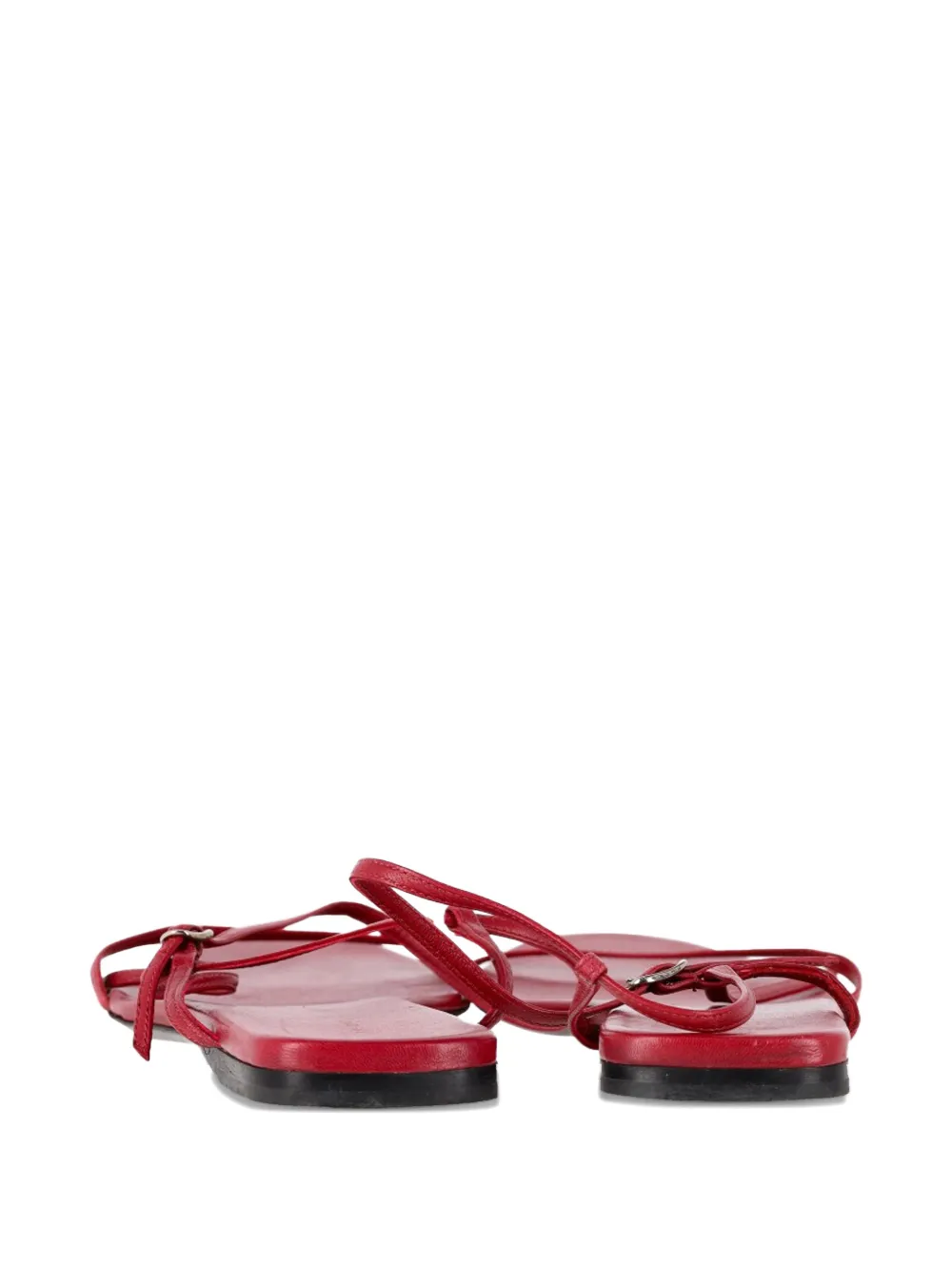 The Row Pre-Owned Bare leather sandals - Rood