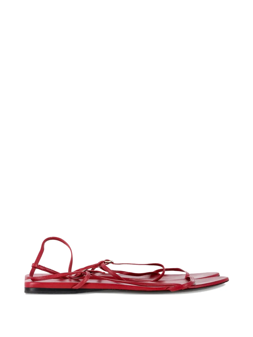 The Row Pre-Owned Bare leather sandals - Rosso