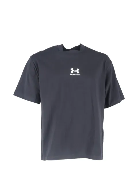 Balenciaga Pre-Owned X 언더아머 로고 디테일 코튼 티셔츠