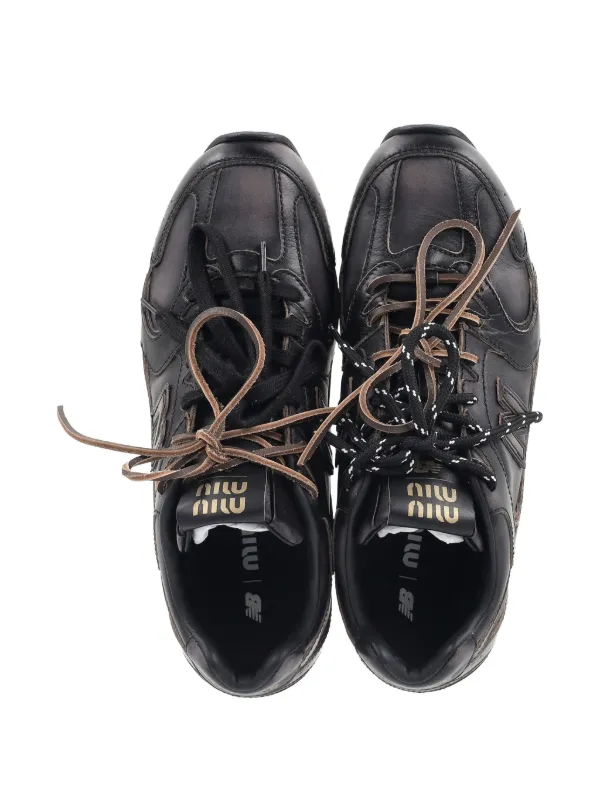 New Balance x Miu Miu 530 SL レザースニーカー | ブラック | FARFETCH JP