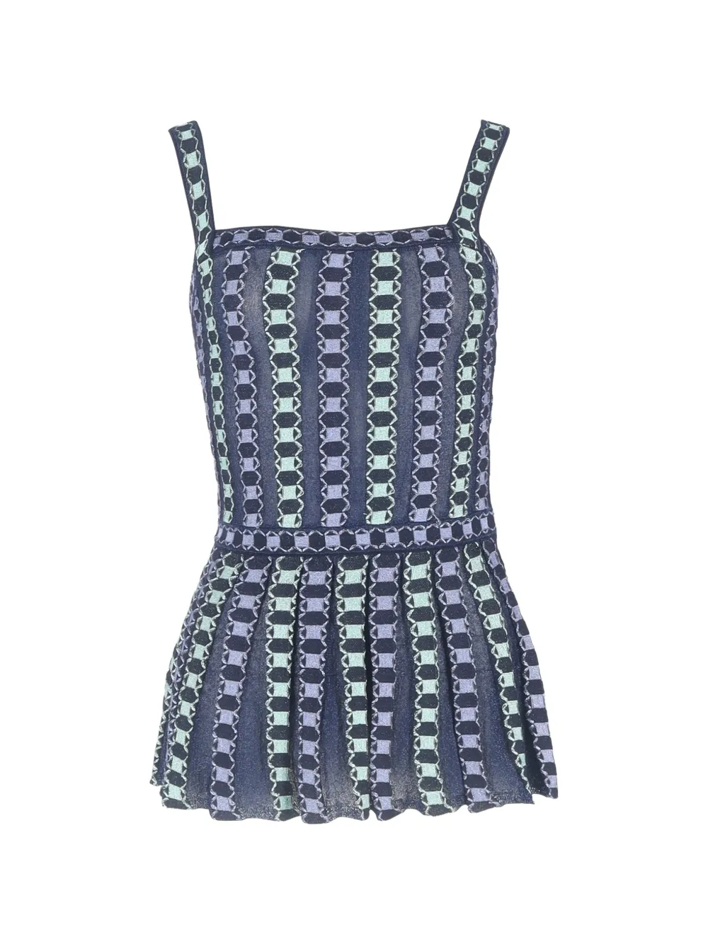 Missoni Pre-Owned chain-print top - Blu