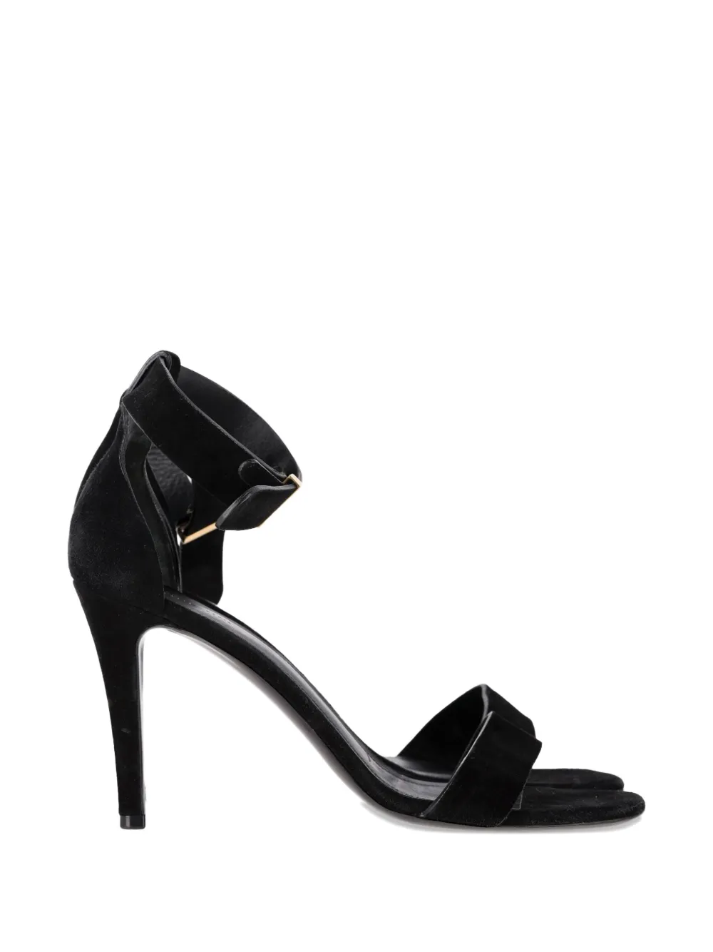 Celine Pre-Owned ankle-strap suede heels sandals – Black