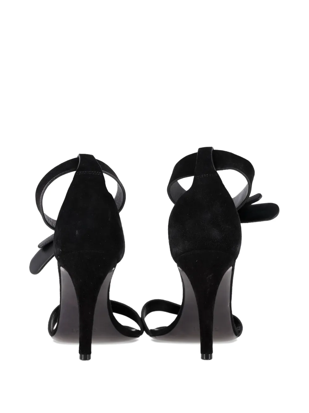 Celine Pre-Owned ankle-strap suede heels sandals - Zwart
