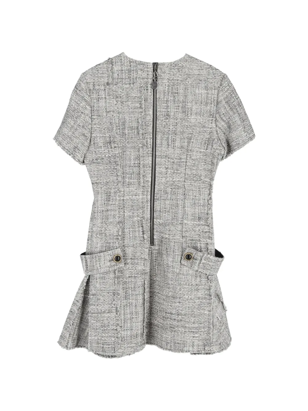 Louis Vuitton Pre-Owned crewneck mini dress - Grijs