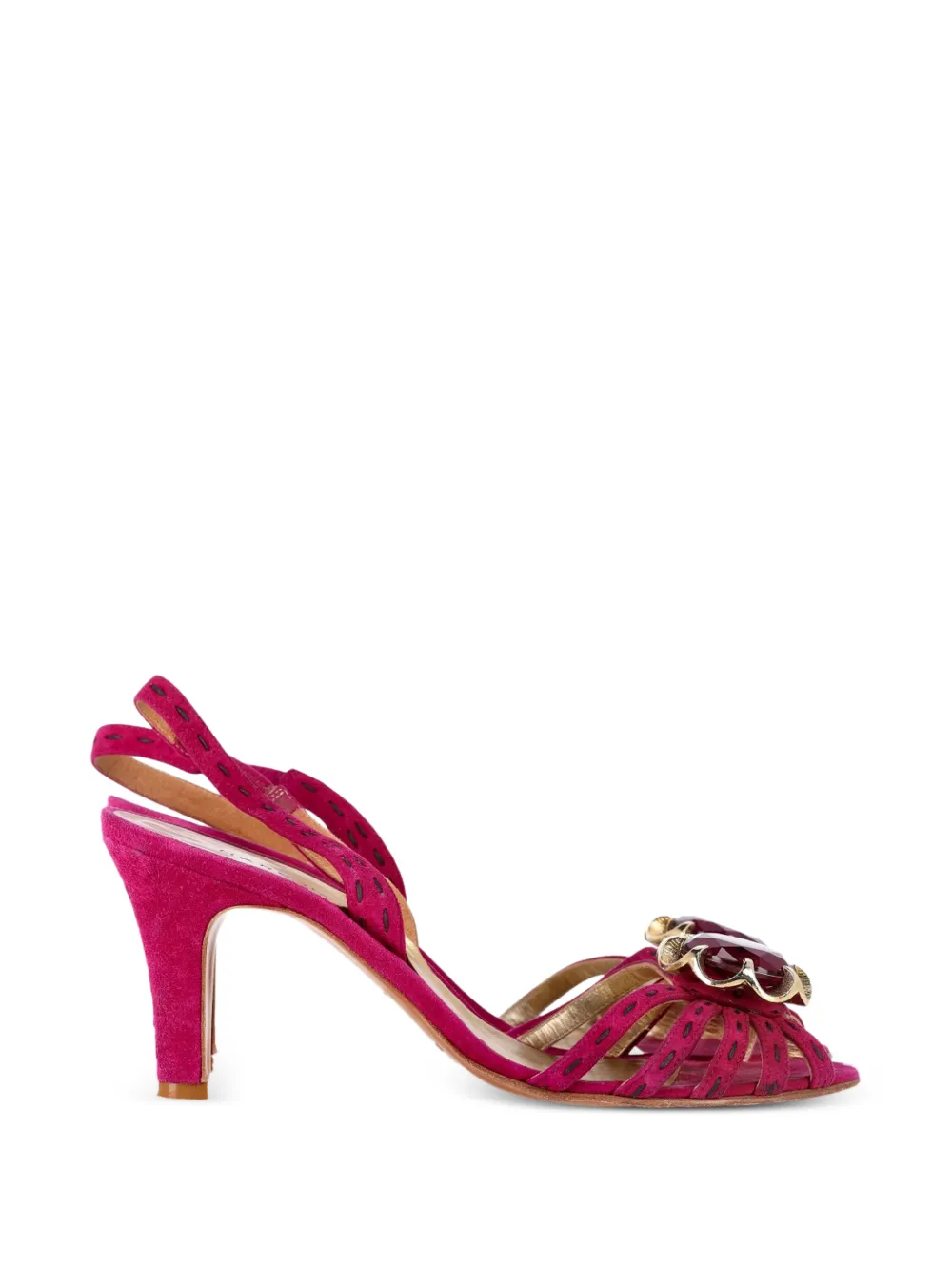 Marc Jacobs Vintage suede slingback sandals - Rosa