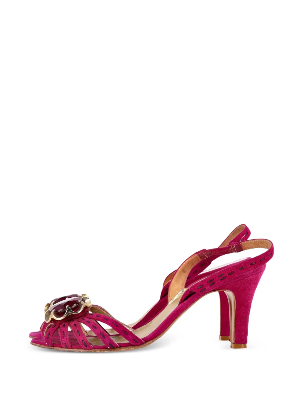 Suede Slingback Sandals