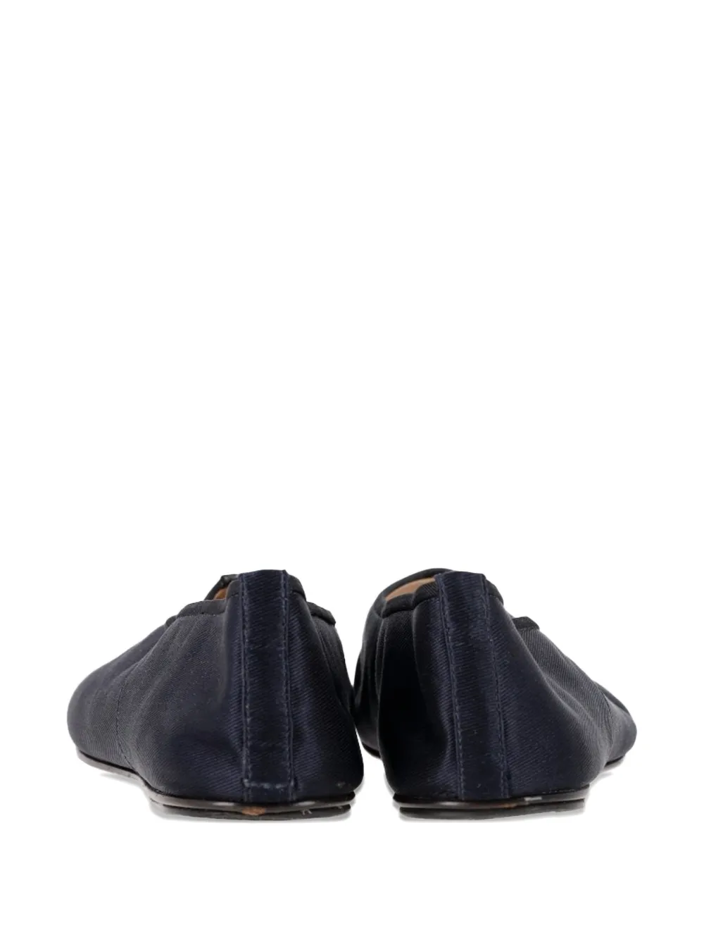 The Row Pre-Owned square-toe ballet flats - Blauw