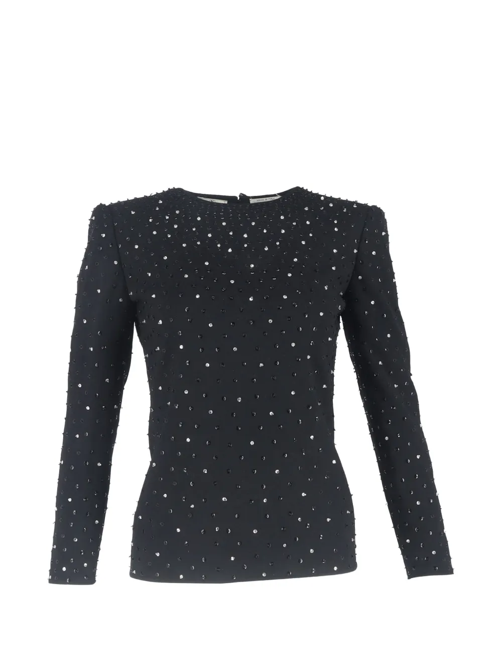 Valentino Garavani Pre-Owned embellished long-sleeve top - Nero
