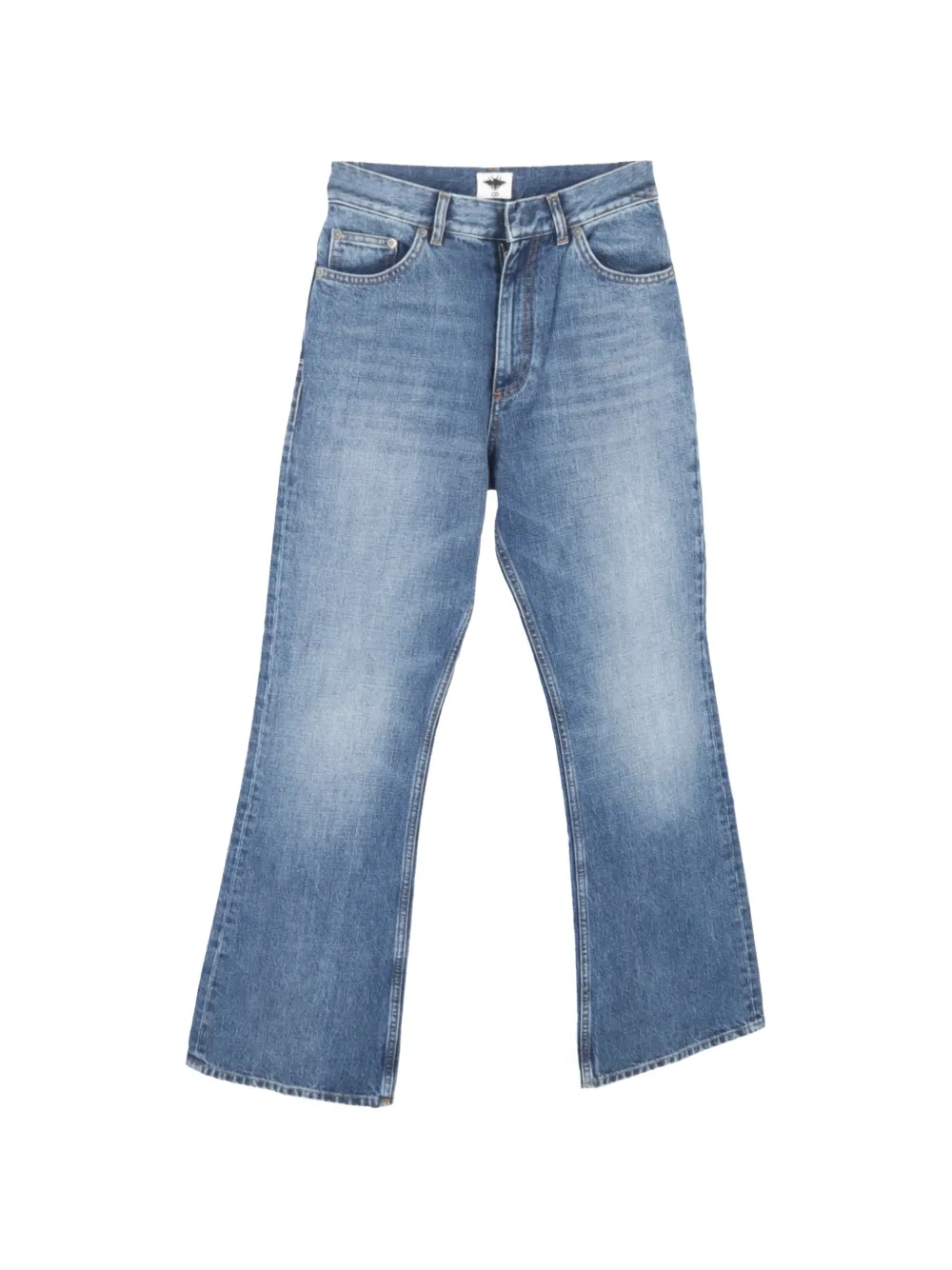 Christian Dior Pre-Owned 2024 wide-leg five-pocket trousers - Blu