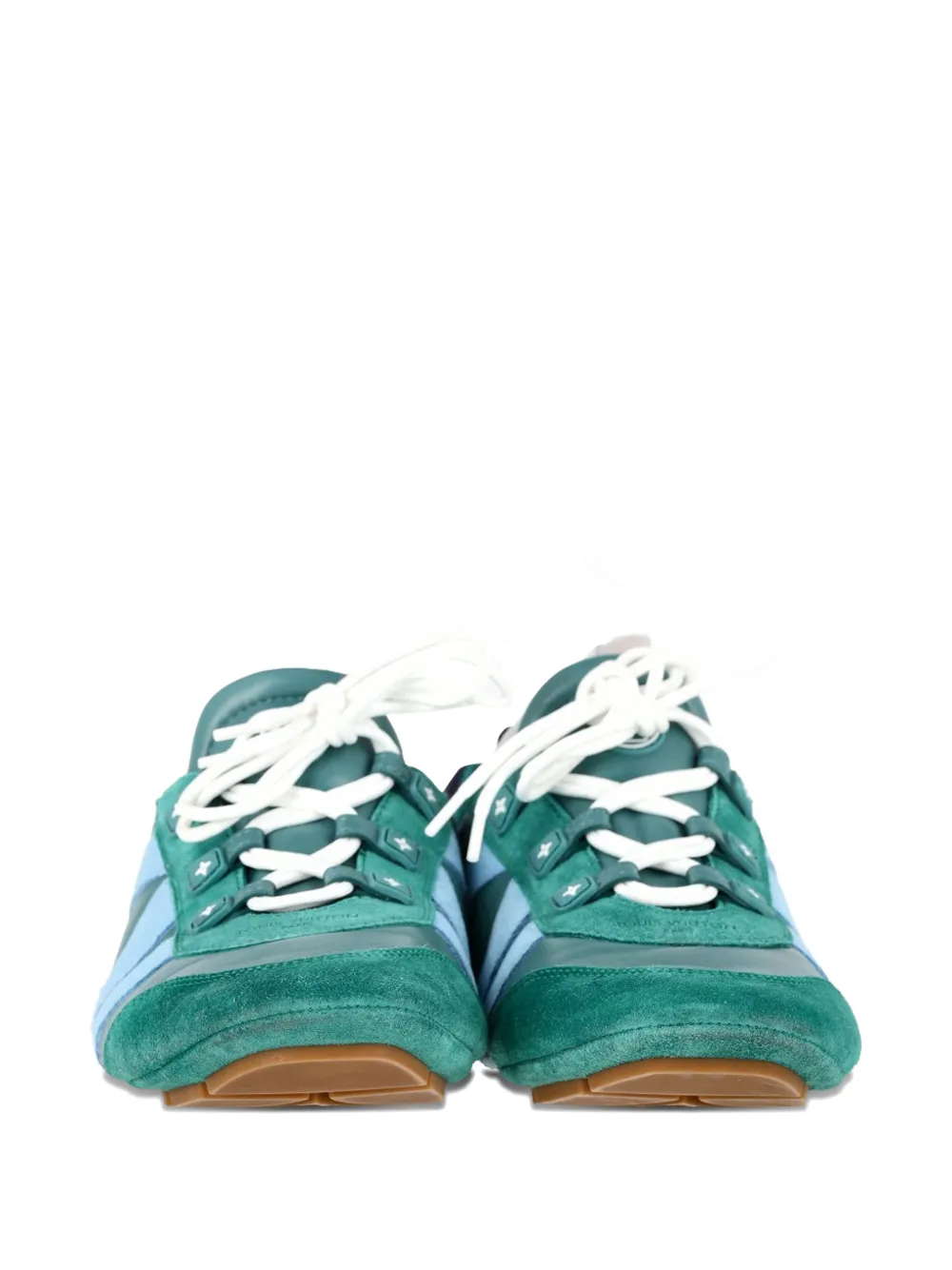 Louis Vuitton Pre-Owned Sneakerina leather trainers - Groen