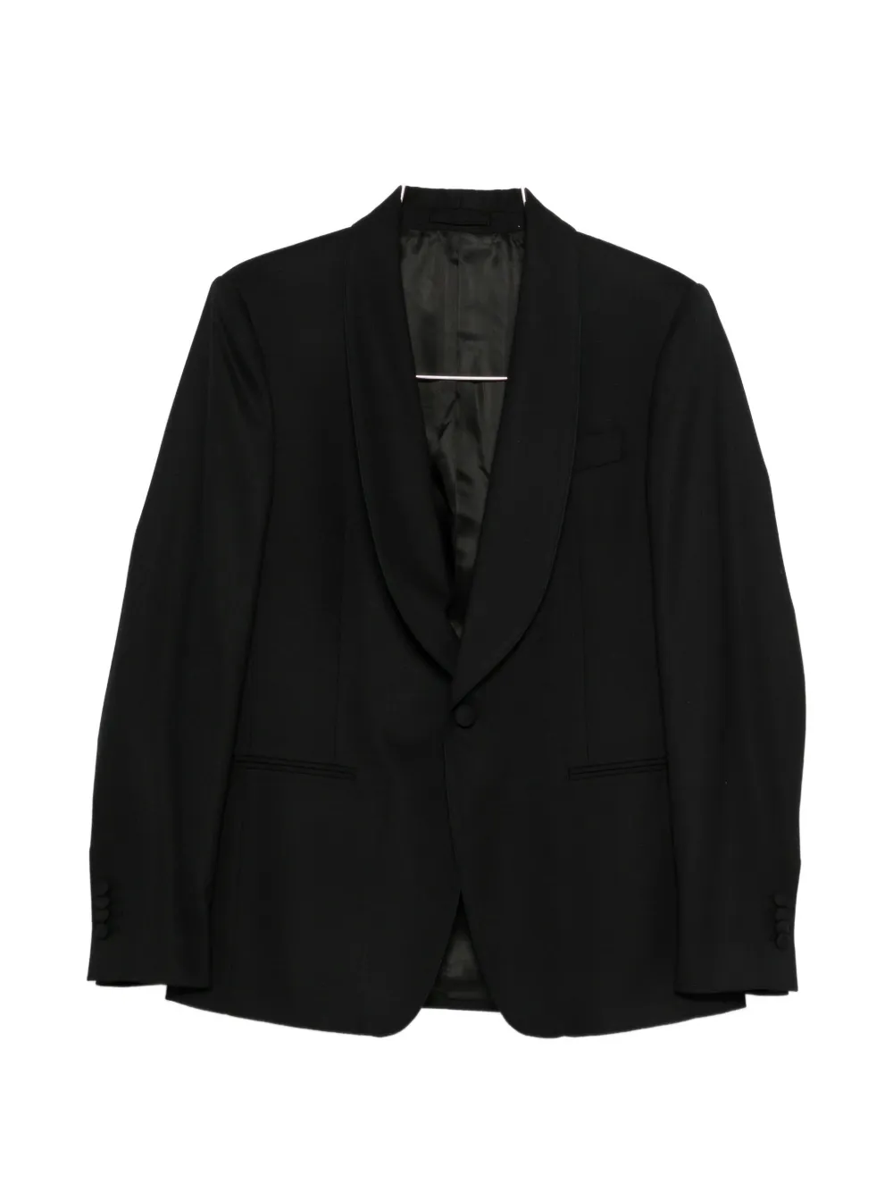 Lardini shawl-collar single-breasted jacket - Nero