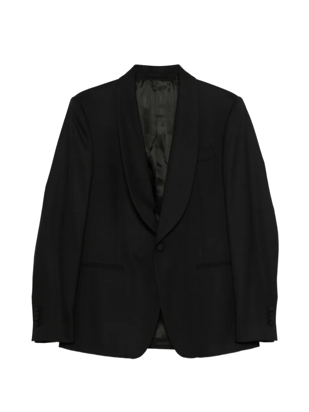 Lardini shawl-collar single-breasted jacket - Nero