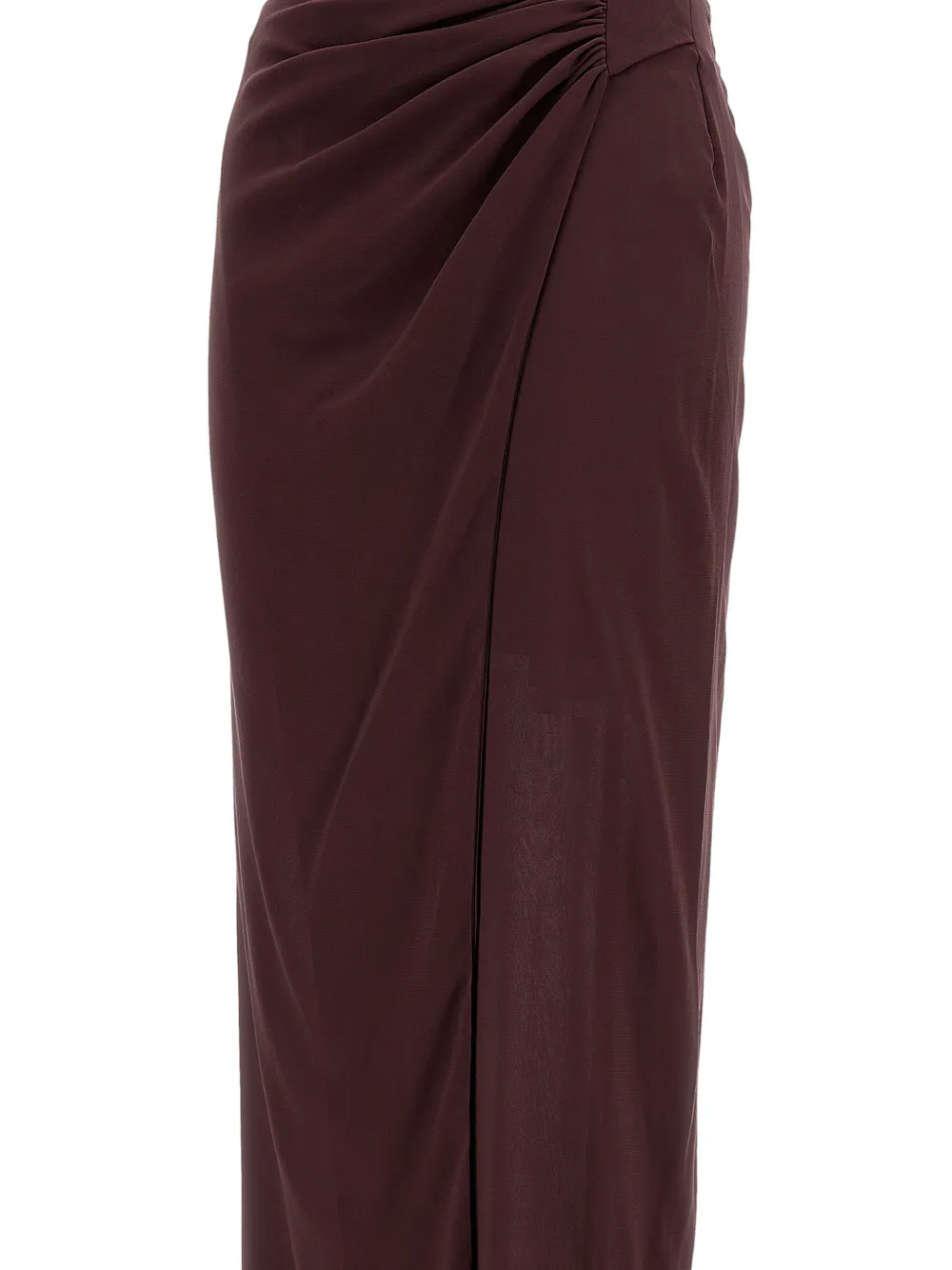  The Andamane Phoebe Wrap Midi Skirt - Brown 