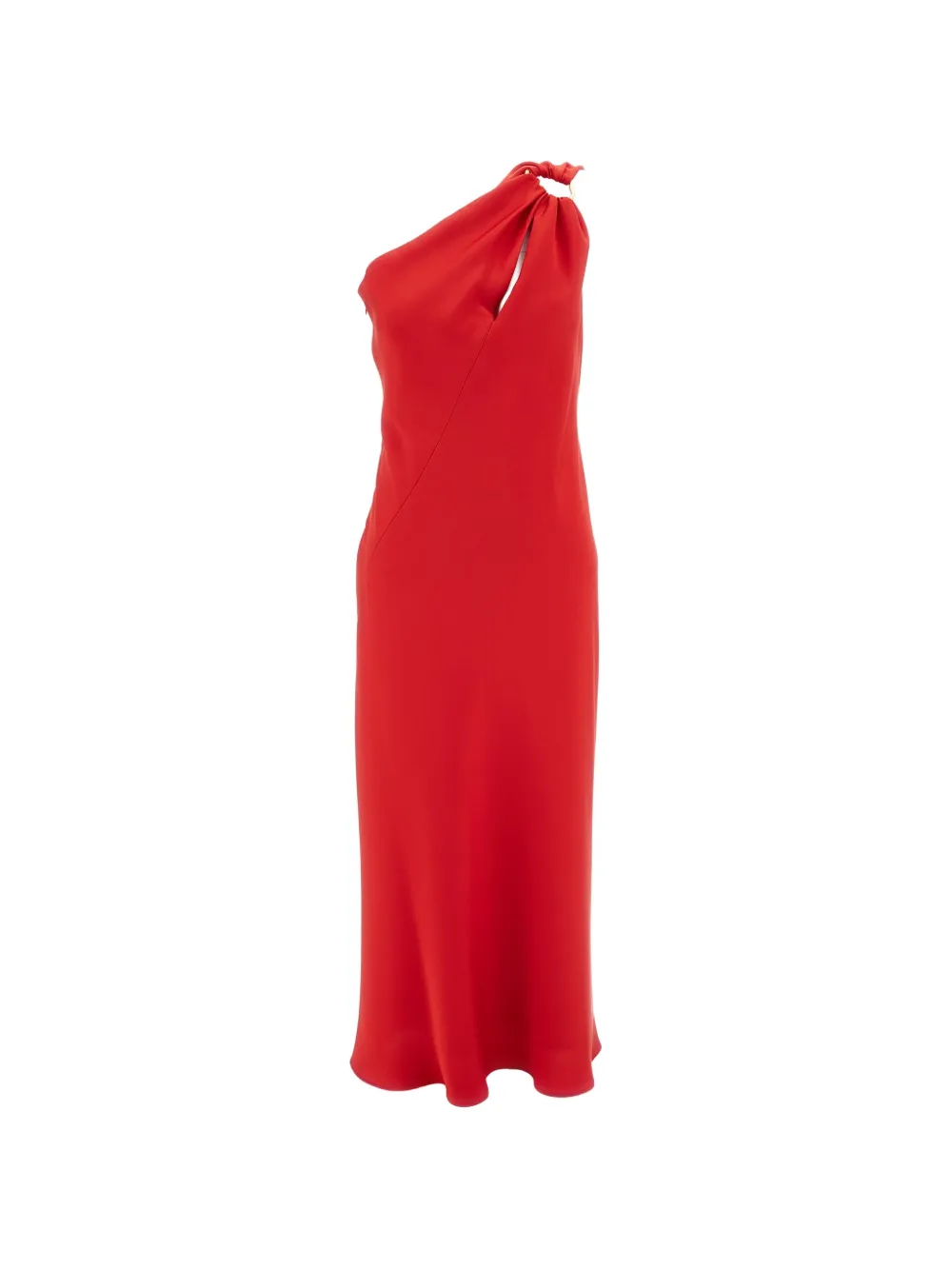 Max Mara Abito midi monospalla - Rosso