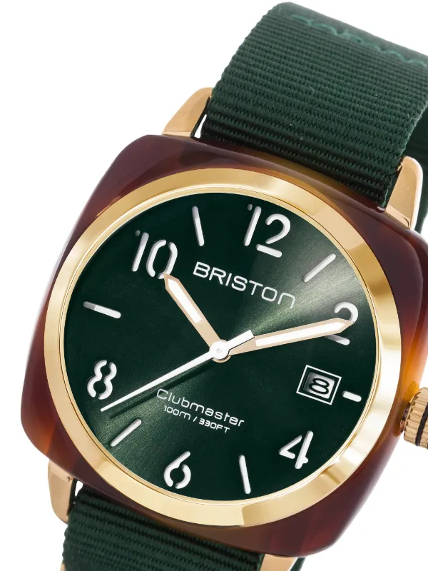 Briston Acetate クラブマスター クラシック 腕時計 | グリーン 