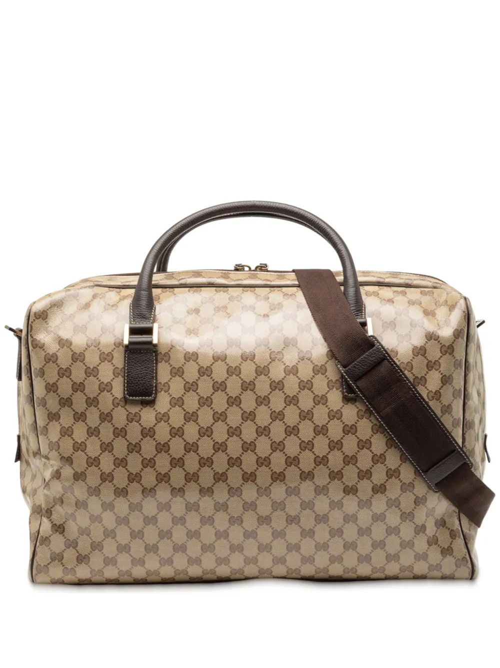 Gucci Pre-Owned 2000-2015 GG Crystal Duffle Bag travel bag - Marrone