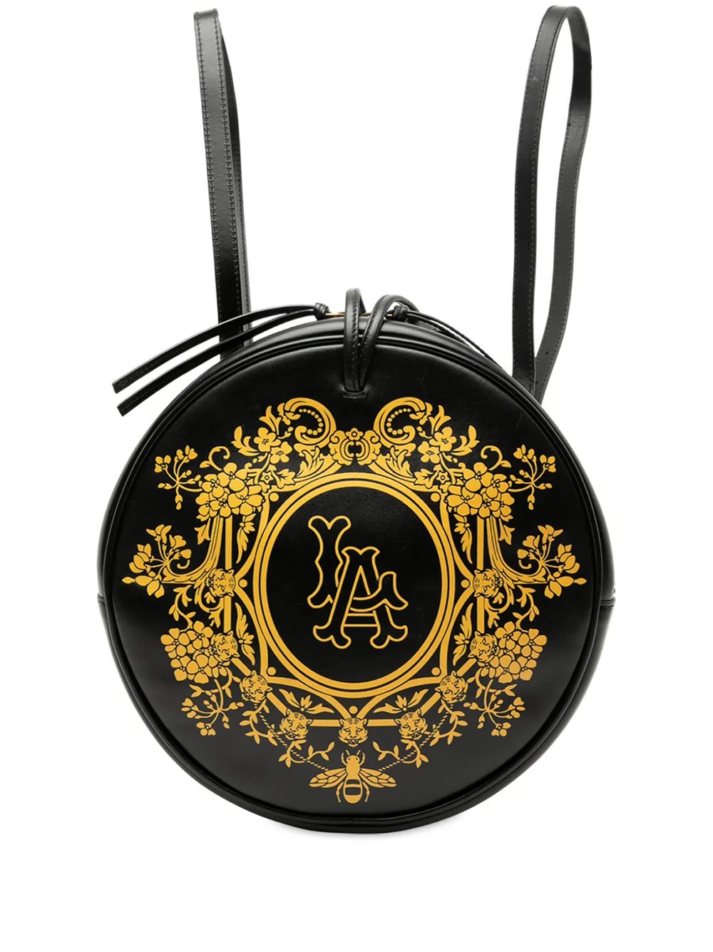 Gucci Pre-Owned 2000-2015 MLB Leather LA Angels Round backpack - Nero