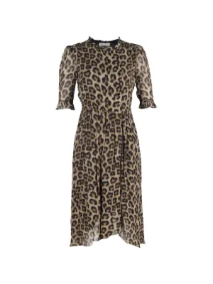 Ba&Sh floral-print Wrap Midi Dress | Brown | FARFETCH
