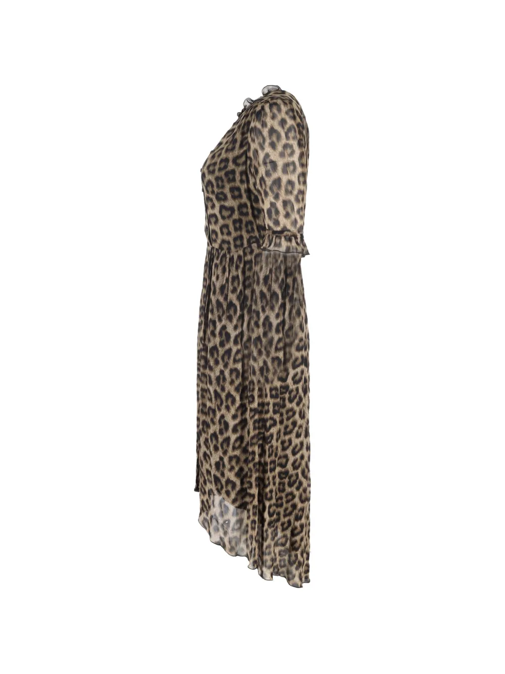  Ba&sh Leopard-print Midi Dress - Brown 