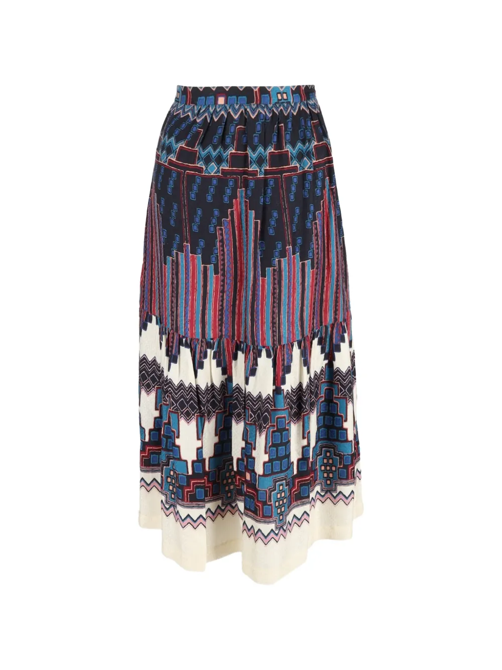 Ba&Sh printed midi skirt - Blauw