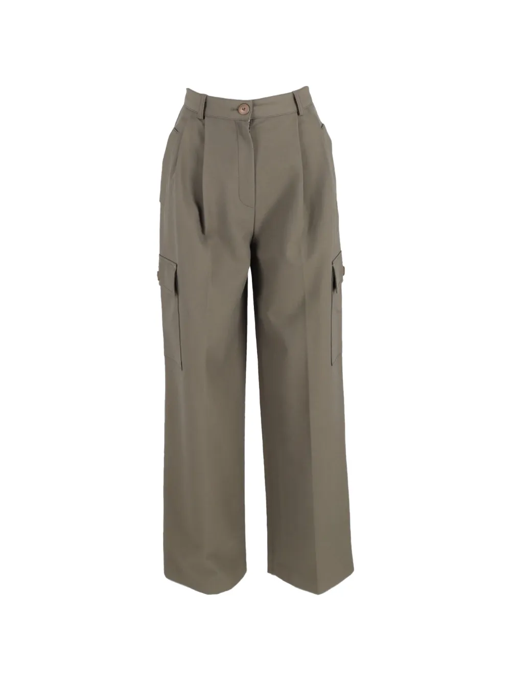 The Frankie Shop pleated cargo trousers - Verde
