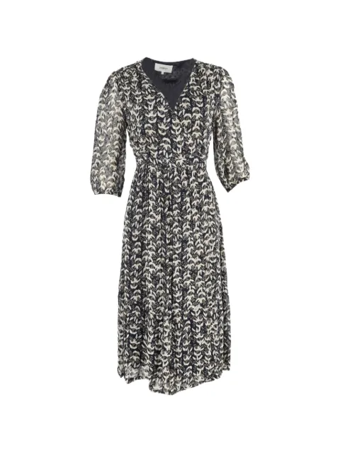 Ba&Sh Tixana printed midi wrap dress
