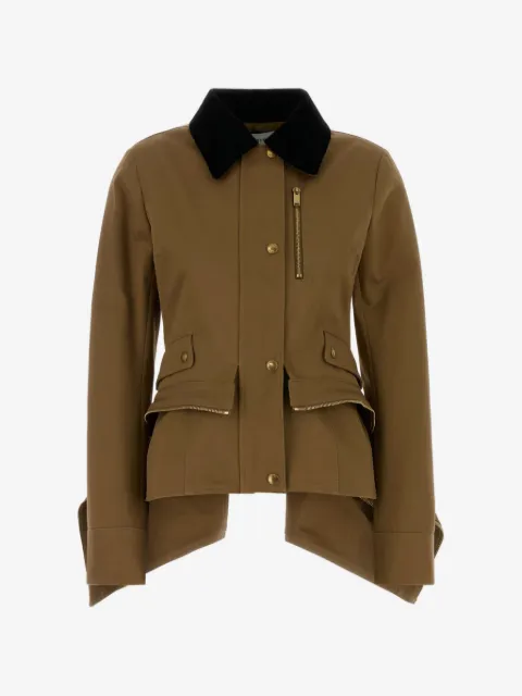 Alexander McQueen peplum cotton jacket