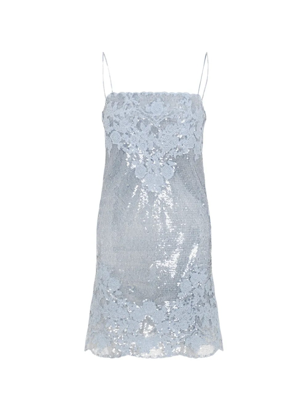Ermanno Scervino sequin lace mini dress - Blu