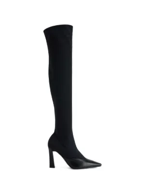 Rick Owens Lilies Cantilever 11 thigh-high Boots | Black | FARFETCH
