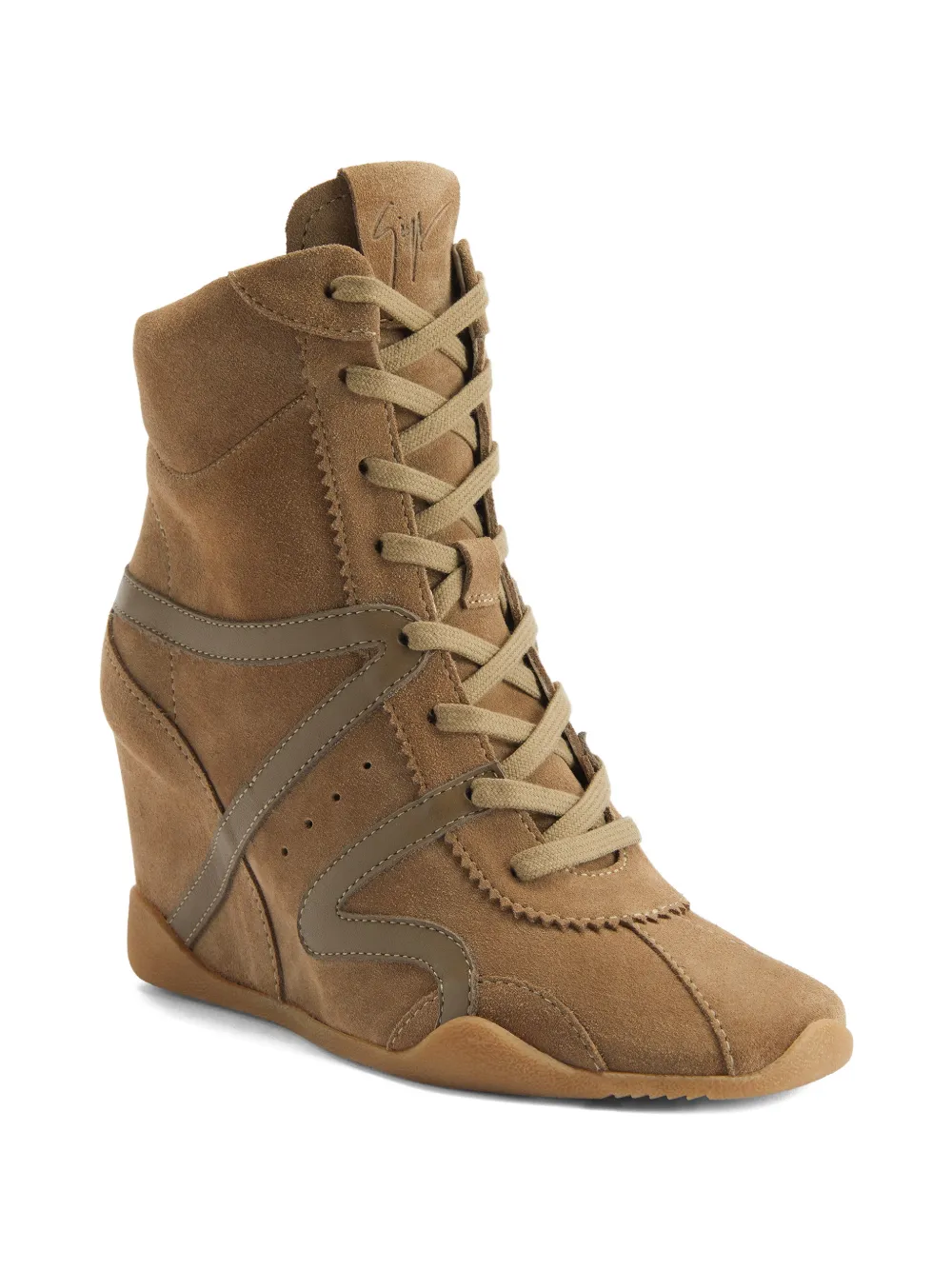 Giuseppe Zanotti Top Wedge lace-up sneakers Bruin