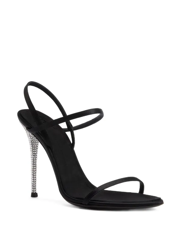 GIUSEPPE ZANOTTI（ジュゼッペ・ザノッティ）ブラックヒールサンダル Giuseppe Zanotti Saphyra サンダル | ブラック | FARFETCH JP