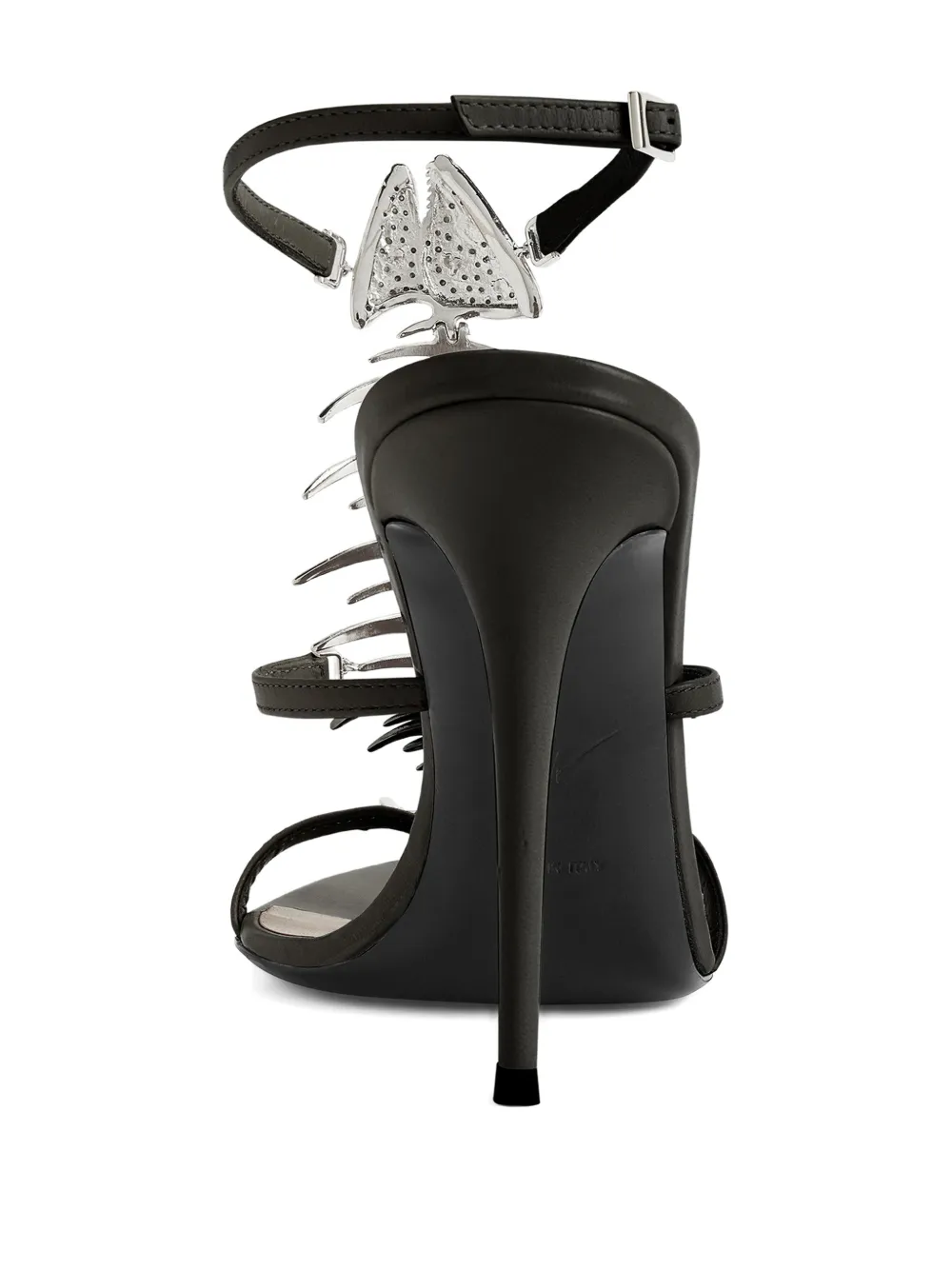 Giuseppe Zanotti Slim 2.0 sandalen met visgraatpatroon Zwart