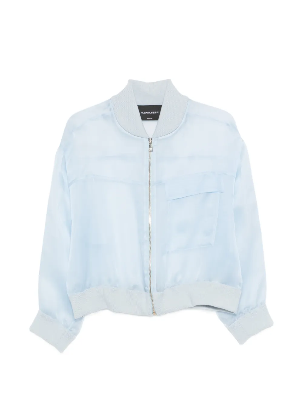 Fabiana Filippi pocket bomber jacket - Blu