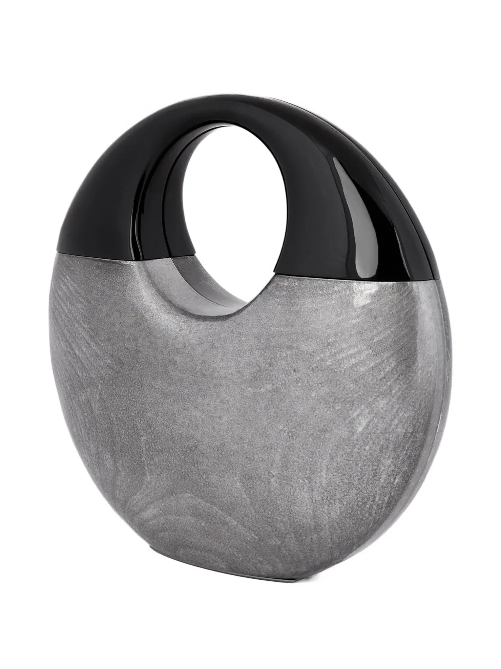 Gemy Maalouf glossy-effect clutch bag - Grijs