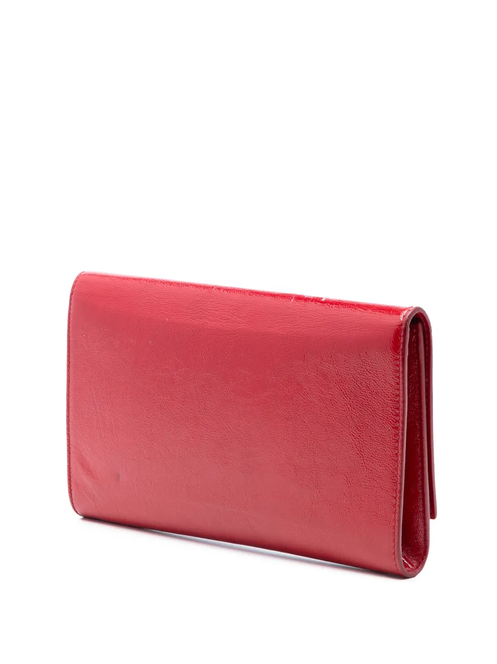 Saint Laurent Pre-Owned 2000-2012 Patent Belle Du Jour clutch bag - Rosso