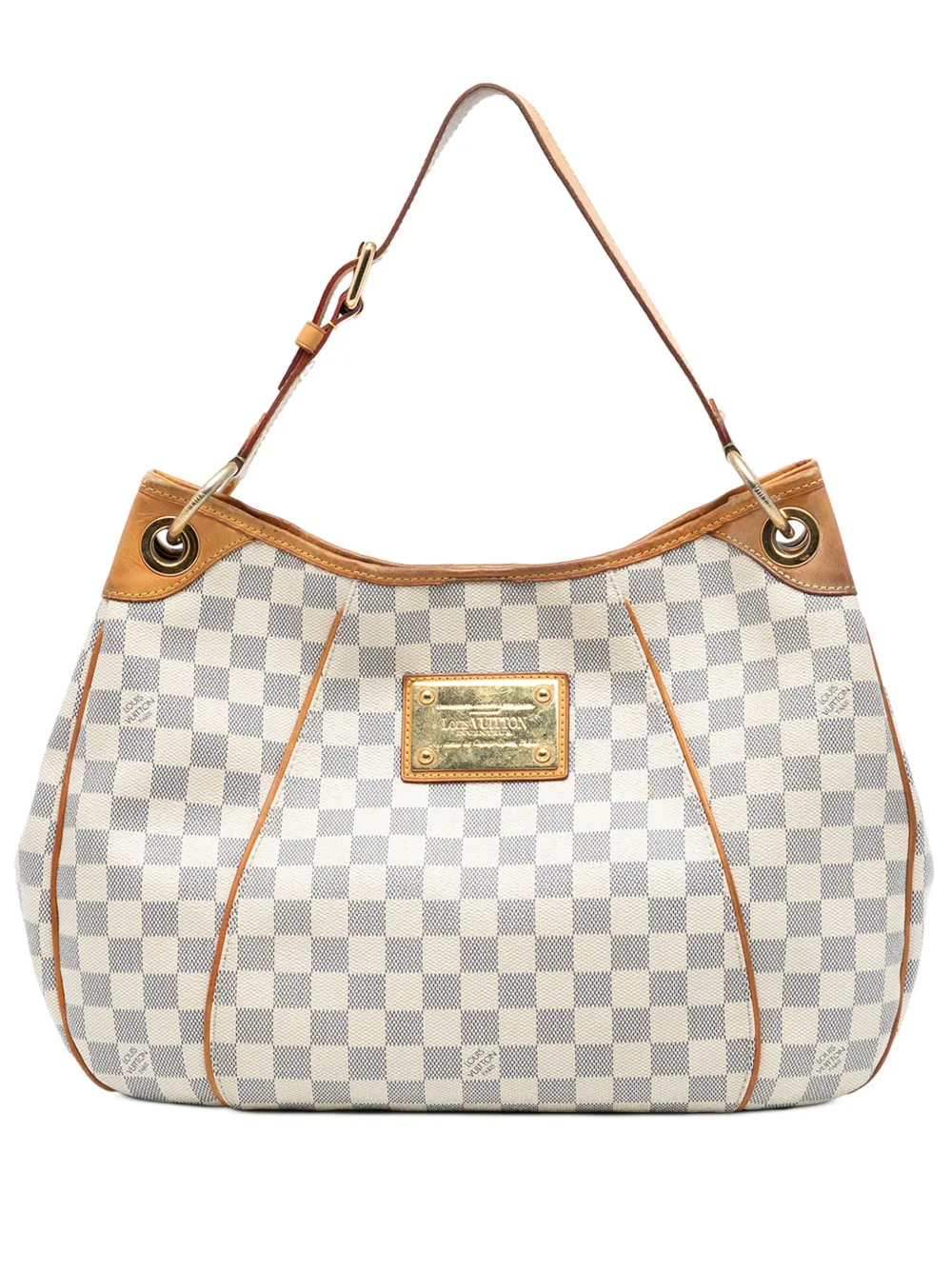 Louis Vuitton Pre-Owned Borsa a spalla Galliera PM in tela Damier Azur 2008 - Bianco