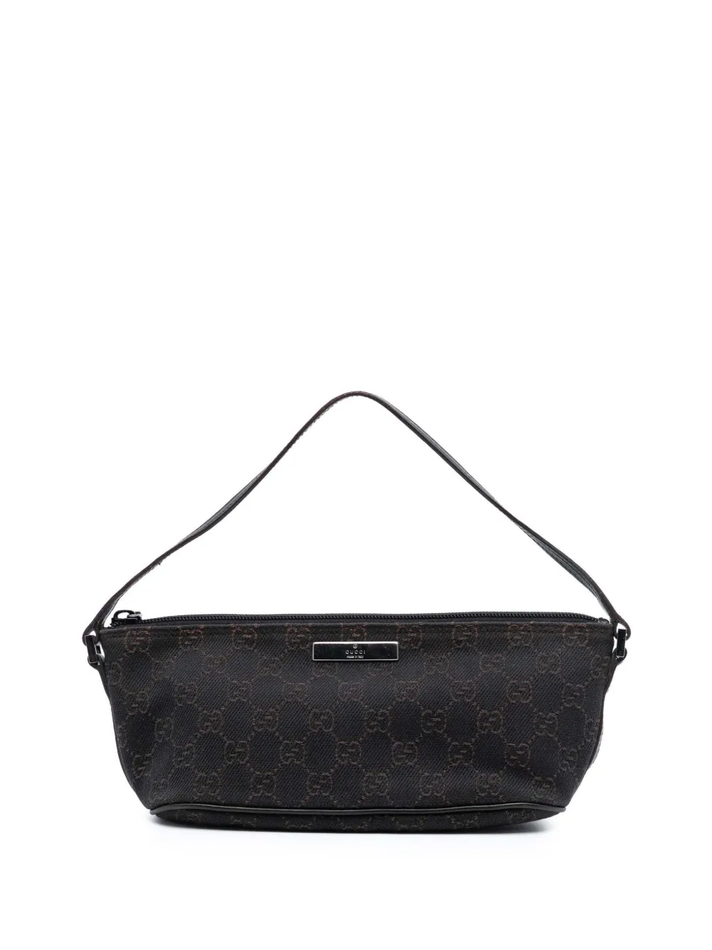 Gucci Pre-Owned 2000-2015 GG Denim Boat shoulder bag - Marrone