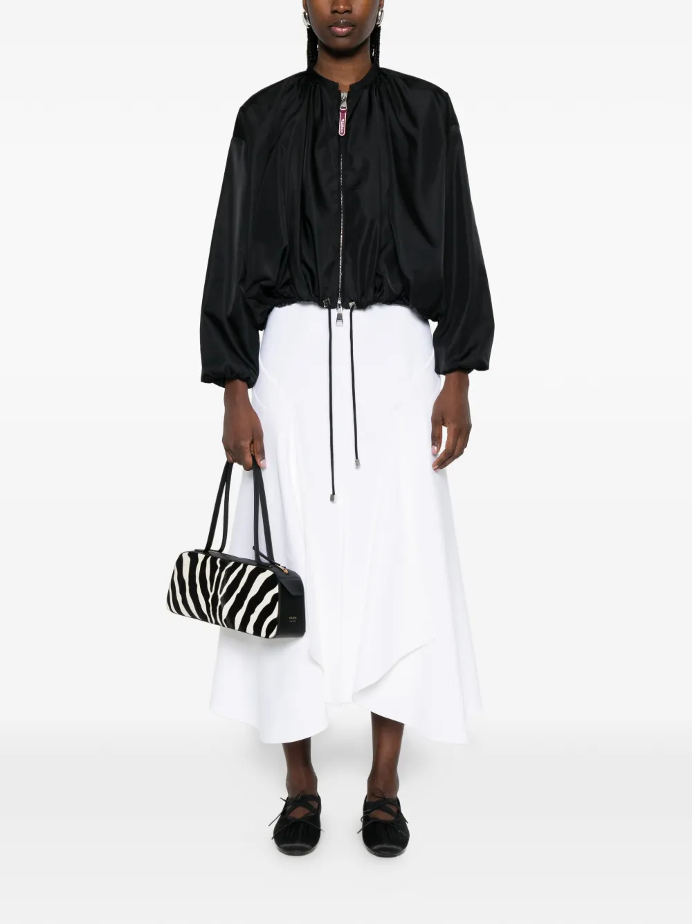  Vivetta Drawstring Zip Jacket - Black 