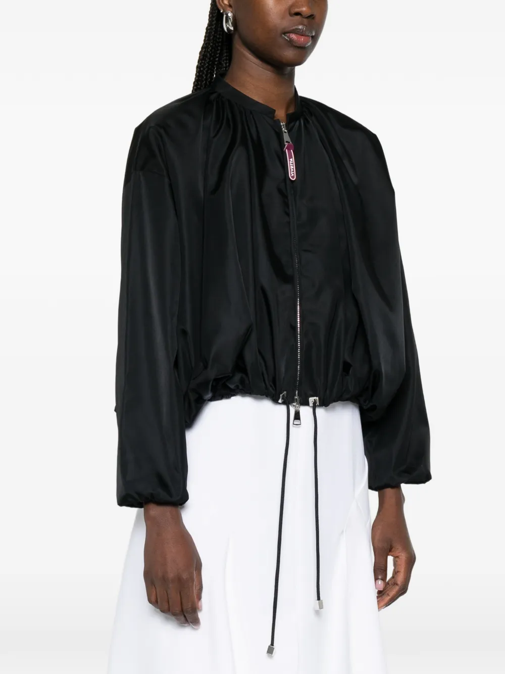  Vivetta Drawstring Zip Jacket - Black 