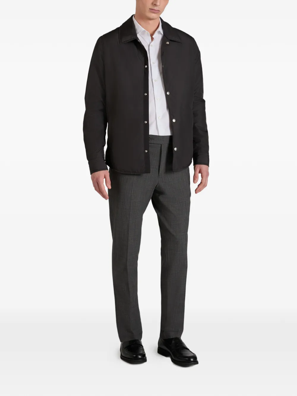 Glanshirt Oxford-weave shirt - Wit