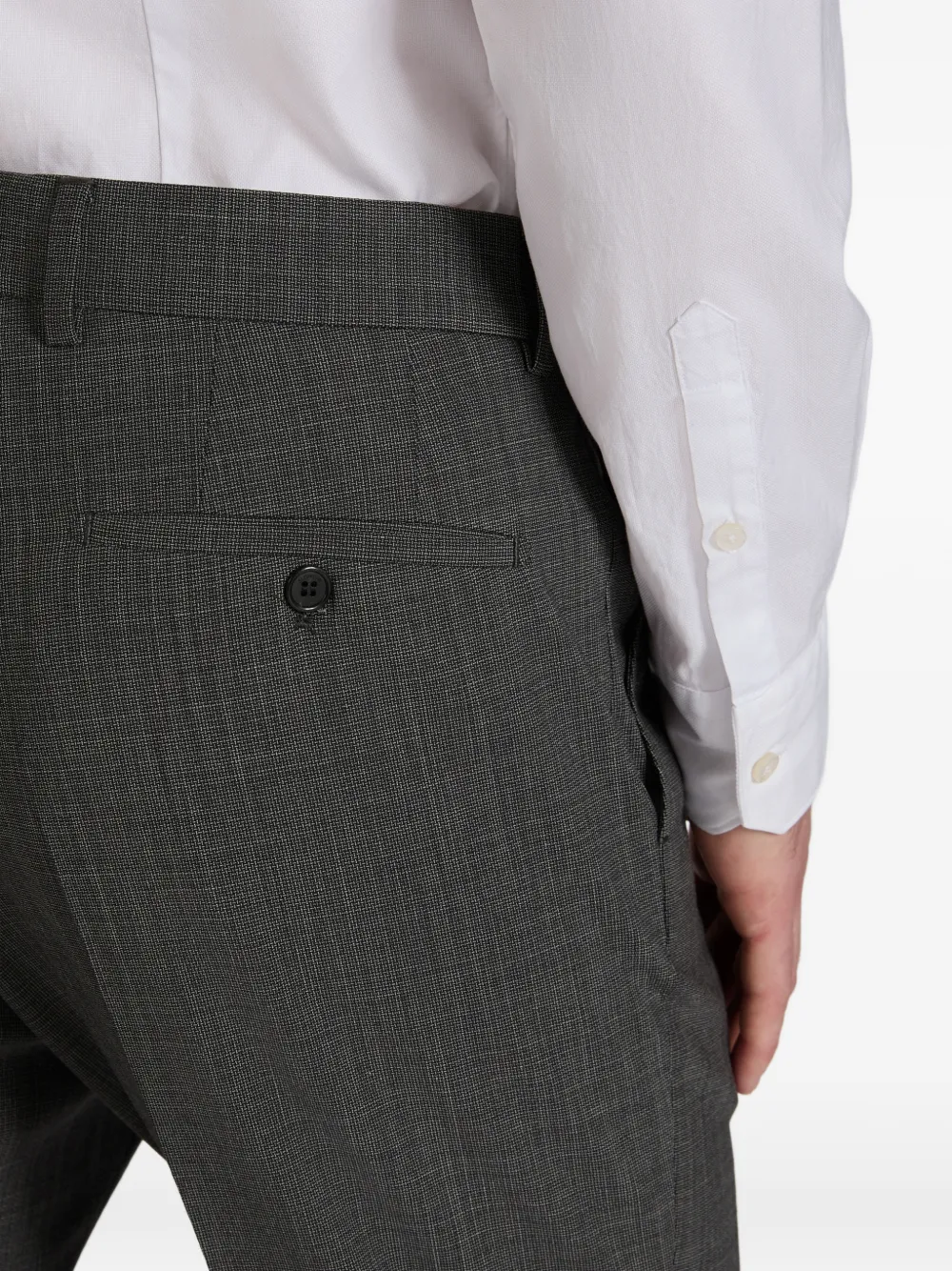 Incotex Broek met toelopende pijpen Grijs